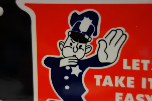 Ford Let's take it easy FORD COP 3 1/4" H by 7" W TOPPER DISPLAY - Picture 2 of 3