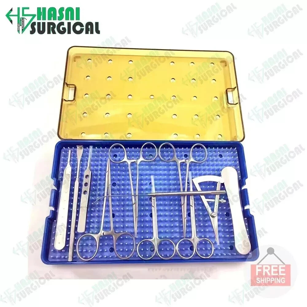 Comprehensive 12-Piece Blepharoplasty Instrument Set for Eyelid Surgery