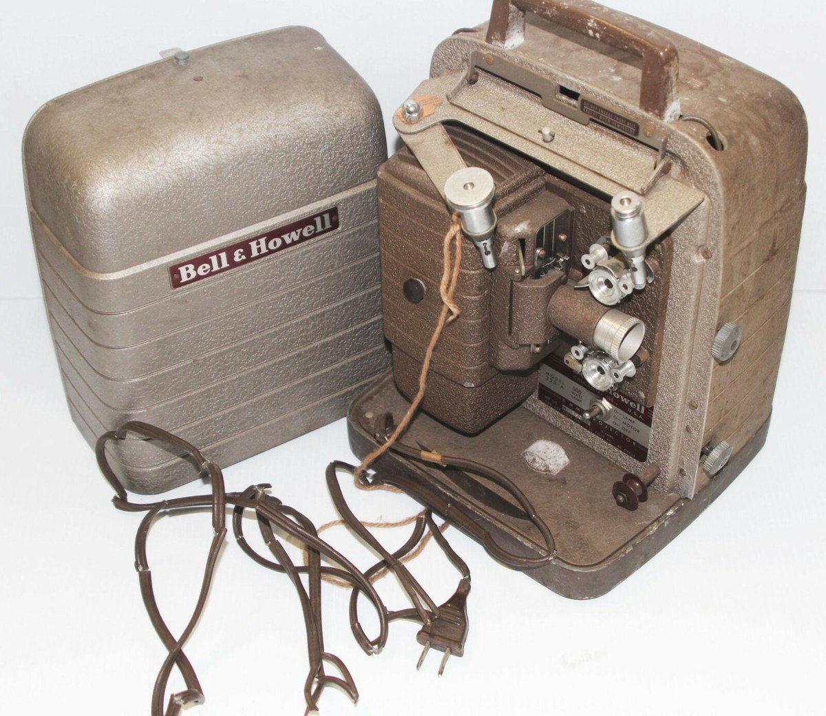 Vintage Bell & Howell Model 253-A 8mm Film Projector 253 w/ Metal