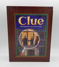 CLUE Wooden Bookshelf Edition Board Game Wood Box Collection