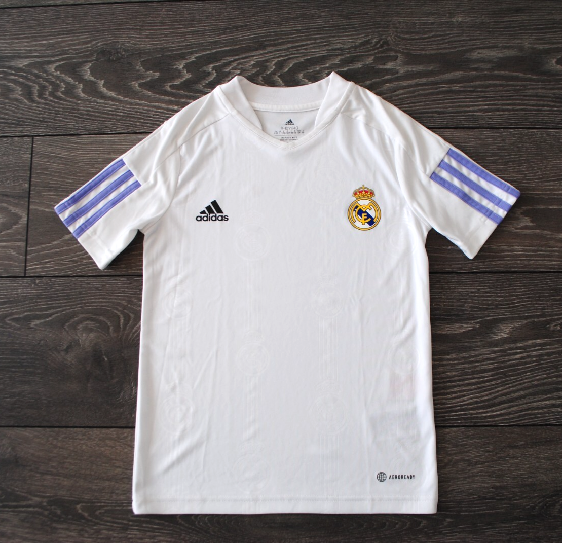 KIDS 9-10Y 140 CM. ADIDAS REAL MADRID 2022-23 PRE-MATCH SHIRT BOYS