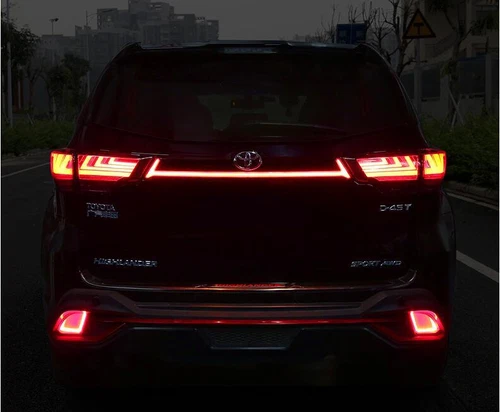 Smoked LED Rear Tail Trunk Brake Turn Light For Highlander 2014-2019 W/Hole US S