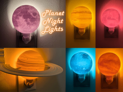 Planetary Night Lights (Wall Outlet Edition)