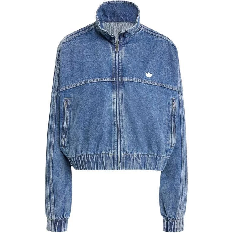 adidas Originals Premium Essentials Track Top Soft Loose Denim Jacket