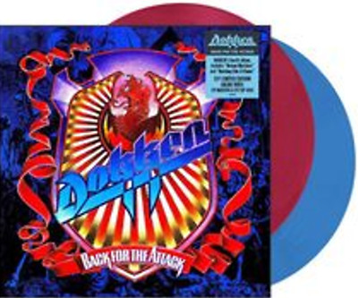 Dokken - Back for the Attack Limited Magenta / Sky Blue 2 Vinyl LP NEU OVP