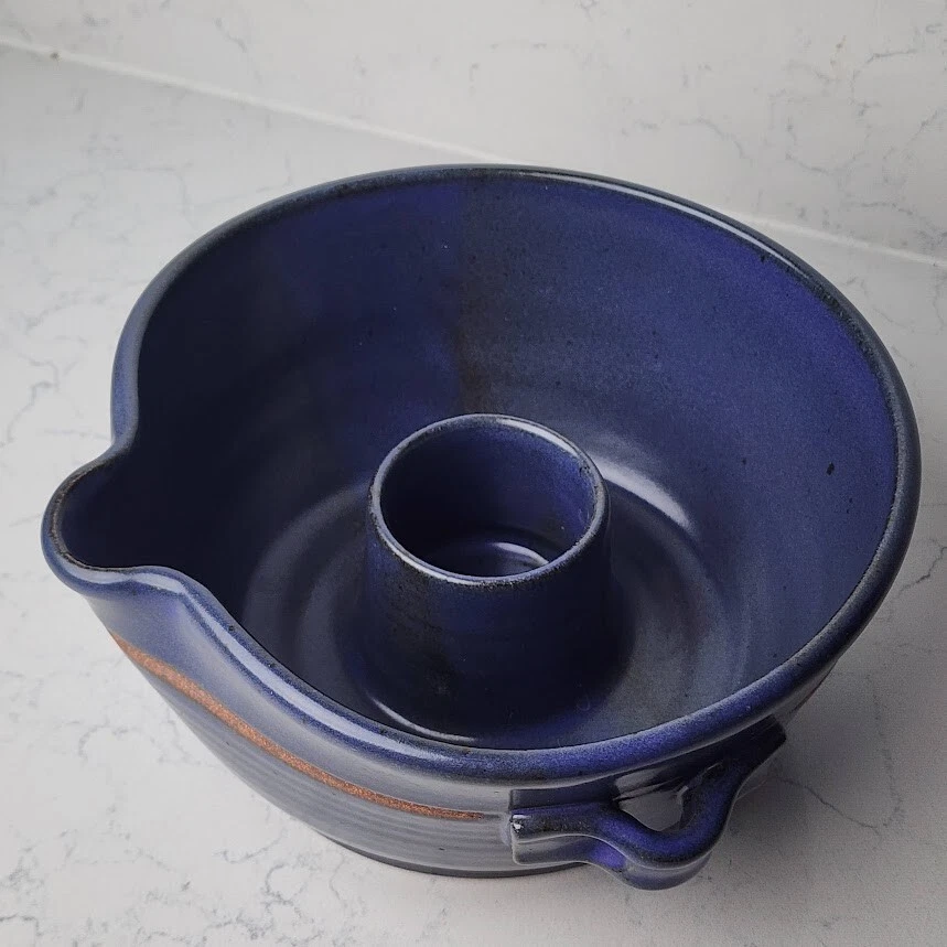 Stoneware Pottery Deep Dish Upright Chicken Oven Roaster Bakeware
