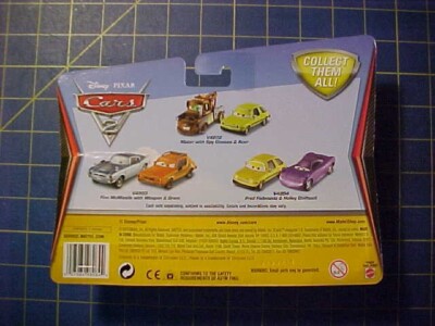 DISNEY PIXAR CARS 2 FRED FISBOWSKI & HOLLEY SHIFTWELL! NEW IN