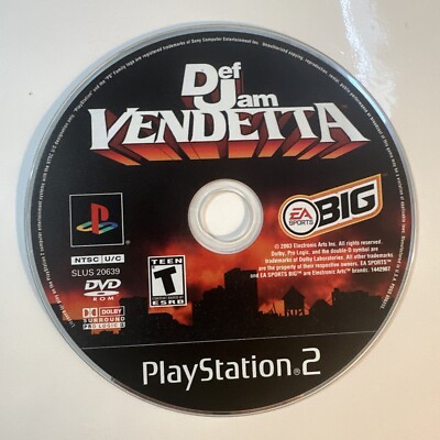 Def Jam Vendetta (Sony PlayStation 2, PS2, 2003) Disc Only - Tested