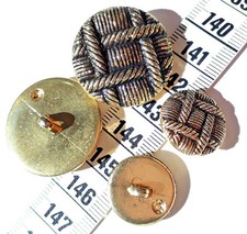 Cappotto bottone colore oro antico effetto treccia Bouton Button Botón Gomb d...