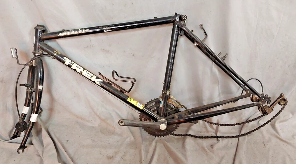 Cuadro de bicicleta Trek 850 MTB 1991 18,5" grande rígido rígido acero cromado envío EE. UU. Foto 2 de 4