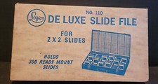 Logan Deluxe Slide File No. 110 for 2x2 300 Paper or 150 Glass Slides- 2 of 2