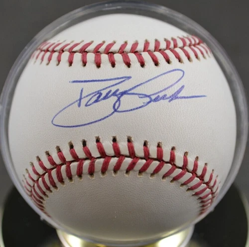David Justice Braves Autographed Baseball w/COA EXBB9