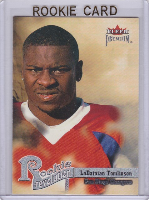 LaDainian Tomlinson LT 2001 RC Fleer Premium ROOKIE CARD San Diego 