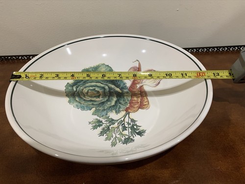 Williams & Sonoma Large Harvest Carrots Lettuce Bowl 12 3/4 W Made In Portugal - Picture 2 of 8