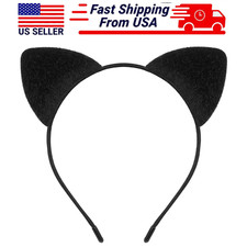 Cat Ears Headband Costume Halloween Cheetah Kitty Cosplay Accessories for Adults