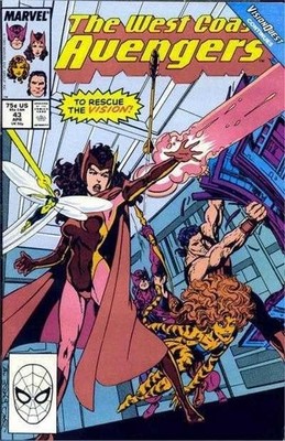 Avengers West Coast (1985) #  43 (7.0-FVF) Vision Quest, John Byrne 1989
