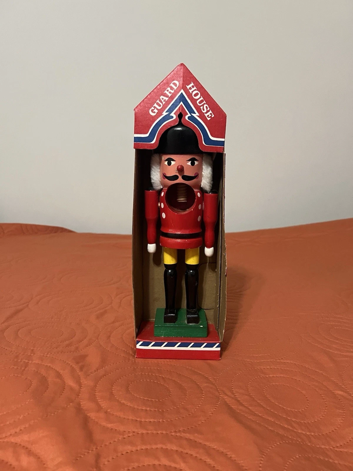 Vintage Sears wooden nutcracker soldier 10”