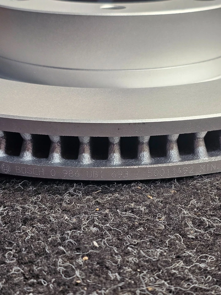 (CANTIDAD 2) Rotor de freno delantero Bosch 50011492 QuietCast para Lexus GX 2010-2020 Foto 3 de 4