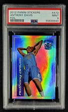 2012 PANINI STICKERS ANTHONY DAVIS #A72 Foil PSA 9