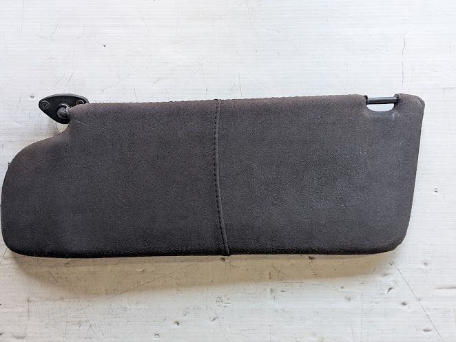 Ferrari 456 DRIVER SIDE LEFT SUNVISOR BLACK LEATHER AND SUDE 637545..