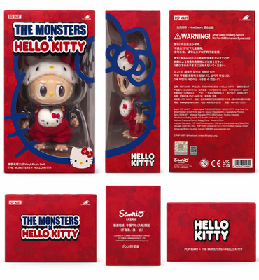 POP MART THE MONSTERS x Hello Kitty Vinyl Plush Doll | eBay