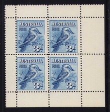1928 Australia SC 95a SG MS106a Melbourne Exhibition Kookaburra Mini Sheet of 4