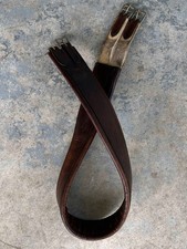 USED English Leather Girth; Dark Brown; 52  