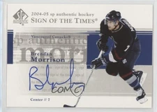 2004-05 SP Authentic Sign of the Times Brendan Morrison #ST-MO Auto