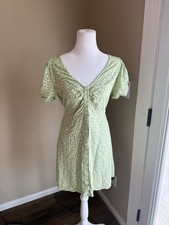 Madewell Green Floral Mini Dress Size 6