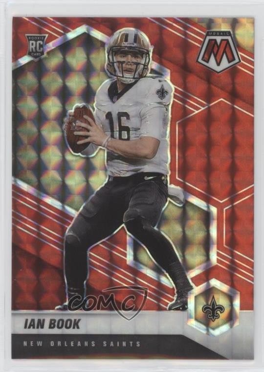 2021 Panini Mosaic Rookies Red Mosaic Prizm Ian Book #327 Rookie RC 5ya