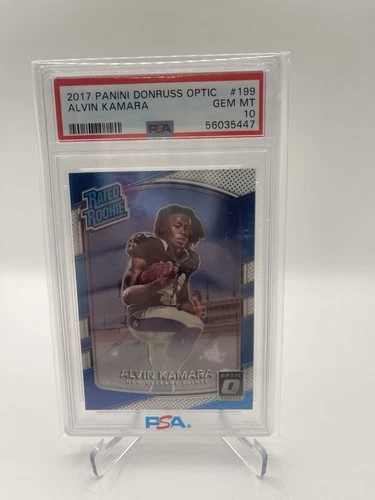Alvin Kamara (RC) 2017 Panini Donruss Optic #199 PSA 10 GEM MINT