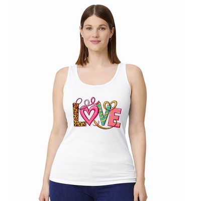 Liebe Herz Damen Trägershirt Tank Top Valentinstag Geschenk für Sie