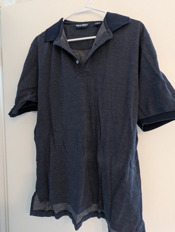 Ralph Lauren Men's Navy Blue Golf Polo Shirt, Size Medium