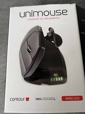 Contour Unimouse ergonomische kabellose vertikale Maus - verstellbar - unbenutzt verpackt