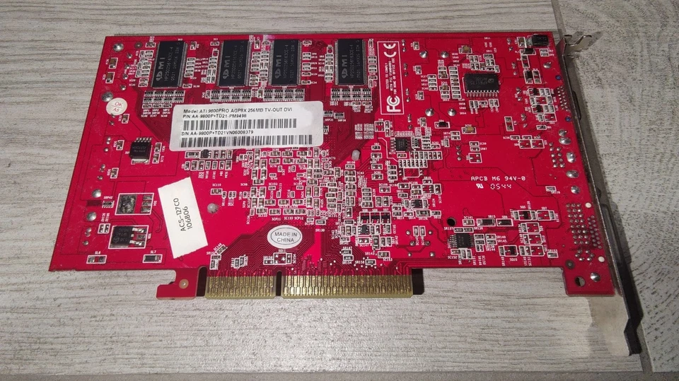 SCHEDA VIDEO ATI AMD PALIT RADEON 9800 PRO 256MB DDR AGP 8X VGA DVI S-VIDEO - Imagen 4 de 4