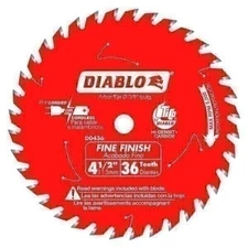 Freud D0436X Diablo 4-1/2" 36 Tooth Fine Finish Saw Blade