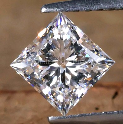 IGL Lab Grown Diamond 3.2Ct Princess Cut D Color VVS1 Certified Loose Gem 5DDA