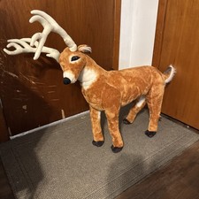Melissa Doug - Deer Buck Jumbo Plush - 36" Tall - Stuffed Lifelike Standing
