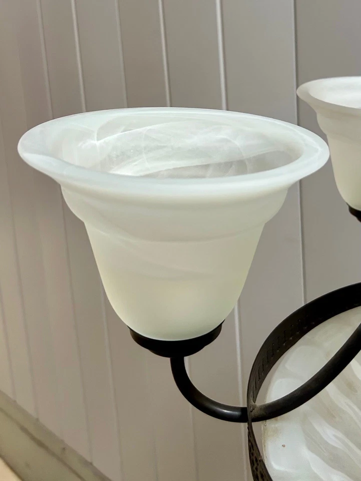 Vintage Italian Murano Glass Chandelier – Five Lamps - Image 2 of 4