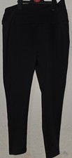 Gwinner Size 2XL Womens Workout Black Leggings 3/4 Length High Waist Stretch