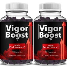  2 Pack Vigor Boost Performance Gummies, VigorBoost Premium Gummy 60 Gummies 