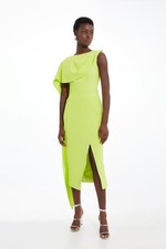 Karen Millen Bodycon Midi Dress UK8 in Green RRP £239