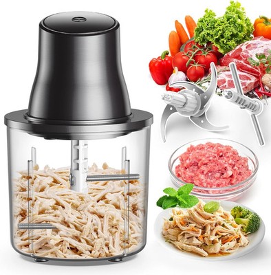 Food Processors, 2 IN 1 Electric Chicken Shredder &Food Chopper with 250W Copper