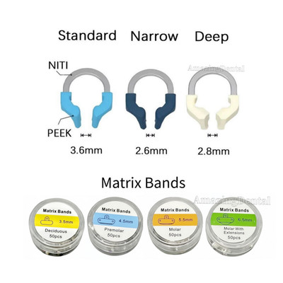 Dental Matrix Bands Ring Sectional Matrice Clamp Fit Garrison Palodent V3 System