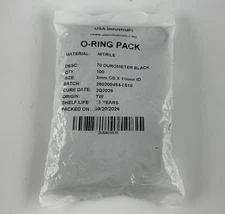 USA Industrials ZUSAH3X18 Nitrile O-Ring 3mm CS x 18mm ID 100 Pack thumbnail 2