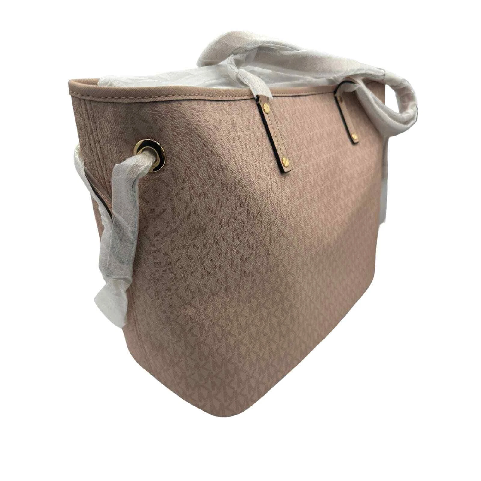 Nuova con etichette Michael Kors ""MK"" Jet Set Viaggio Balletto Lg Borsa con cordino