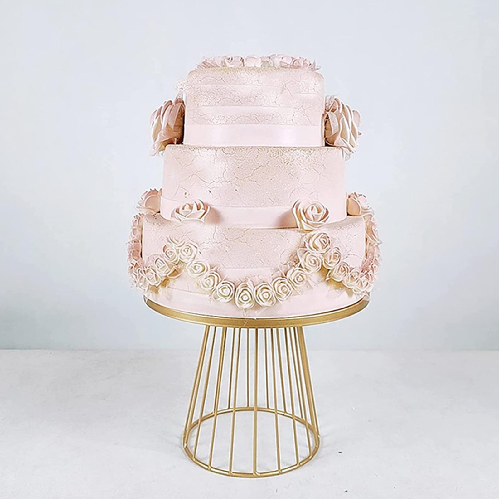 Dolity 2 Packs Gold Iron Cake Stand, Round Shaped Cupcake Stands