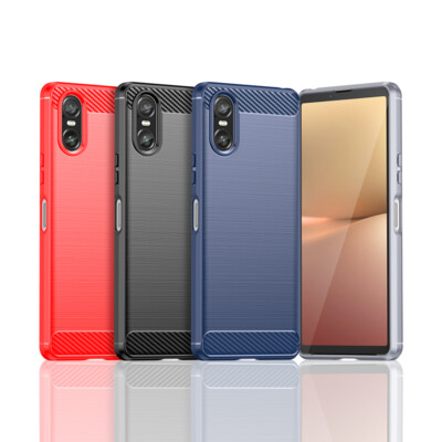 Shockproof TPU Brushed Case Screen Protector For Sony Xperia 10 III 5 IV 1 V