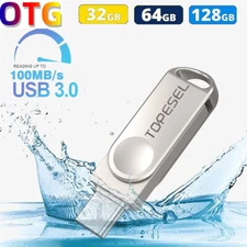 Type-C USB Flash Drive Dual 2 in 1 USB 3.0 U Disk for iPhone 15/Android/Tablet