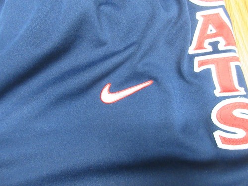 VTG ARIZONA WILDCATS NIKE POLYESTER ATHLETIC SHORTS NAVY & RED Sz X-LARGE, XL - Picture 2 of 6